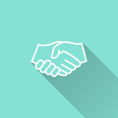 Handshake - vector icon.
