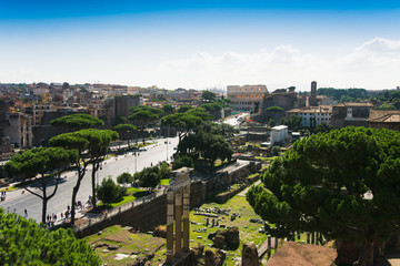 Fototapeta na wymiar Coliseo en Roma