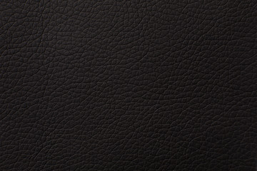Black leather texture print as background.