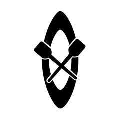 kayak boat isolated icon vector illustration design