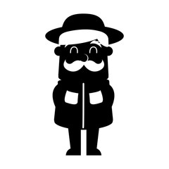 boy scout character icon vector illustration design