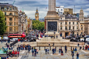 London, Trafalgar Square - obrazy, fototapety, plakaty