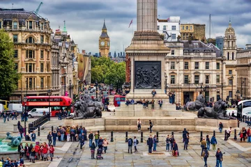 Deurstickers Londen, Trafalgar Square © ArTo