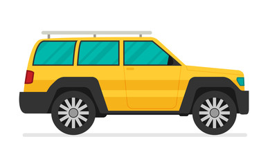 Vector off-road car in flat style