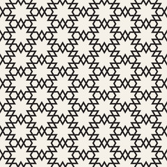 Vector Seamless Pattern. Abstract Geometric Background Design. Stylish Lattice Texture
