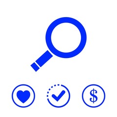 search icon stock vector illustration flat design
