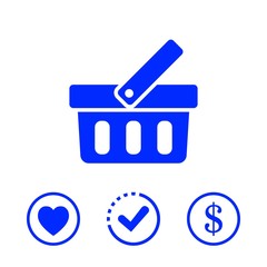 bascet icon stock vector illustration flat design