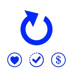reload icon stock vector illustration flat design
