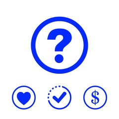 help icon stock vector illustration flat design