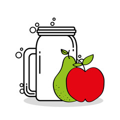 smothie fruits delicious icon vector ilustration design