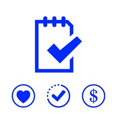 checklist icon stock vector illustration flat design