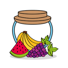 smothie fruits delicious icon vector ilustration design