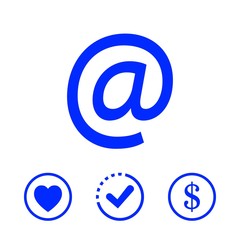 email icon stock vector illustration flat design