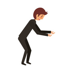 businessman avatar character icon vector illustration design