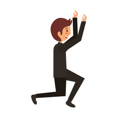 businessman avatar character icon vector illustration design