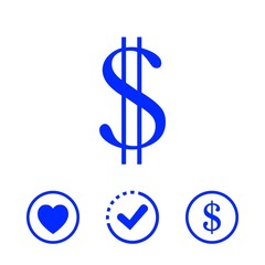 money icon stock vector illustration flat design
