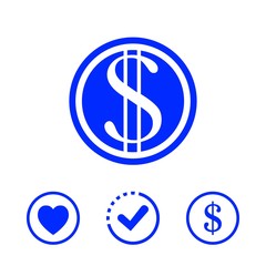 money icon stock vector illustration flat design
