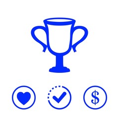 champions cup icon stock vector illustration flat design