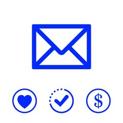 email icon stock vector illustration flat design