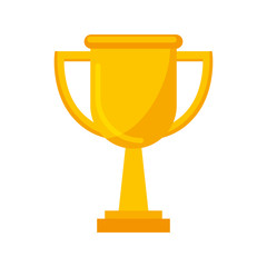 trophy cup isolated icon vector illustration design