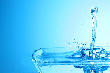 Water Background / Water is a transparent and nearly colorless chemical substance that is the main constituent of Earth's streams, lakes, and oceans, and the fluids of most living