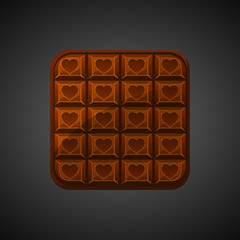 Chocolate icons Valentine s Day