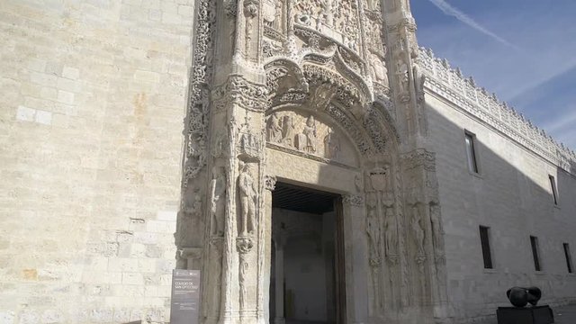 Facade of the National Sculpture Museum in the College of San Gregorio, Valladolid, Spain
