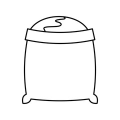 sand bag isolated icon vector illustration design