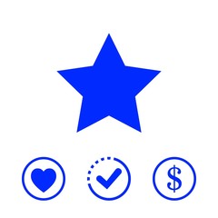 star icon stock vector illustration flat design