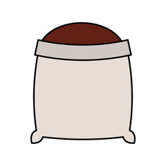 sand bag isolated icon vector illustration design