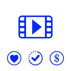 video icon stock vector illustration flat design