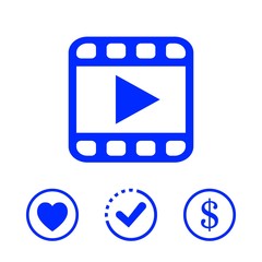 video icon stock vector illustration flat design