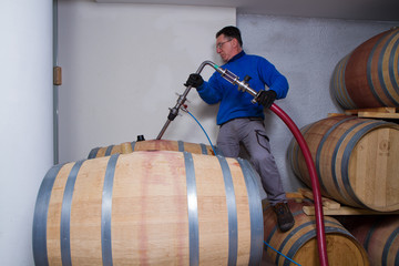wine cellar for storing aged wine
