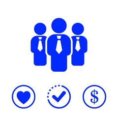 Man icon stock vector illustration flat design