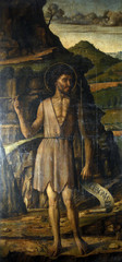Fototapeta premium Gentile Bellini: Saint John the Baptist, Altarpiece in Cathedral of Saint Lawrence in Trogir, Croatia