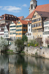 Fototapeta na wymiar Neckarfront in Tübingen