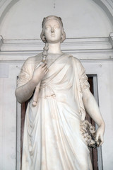 Fototapeta na wymiar Statue of Queen Victoria in Kolkata, West Bengal, India