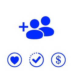 Man icon stock vector illustration flat design