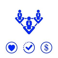 Business people team crowdy walk silhouette concept businesspeople group human resources over world map background vector icon