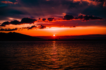 Sunset Izmir Turkey