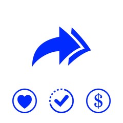 arrow icon stock vector illustration flat design