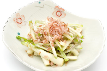 島らっきょうのおかか和え