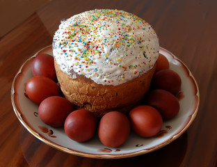 Festive Easter and eggs