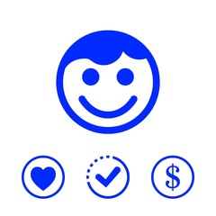 waiter icon stock vector illustration flat design