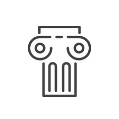  Ancient columns icon dotted