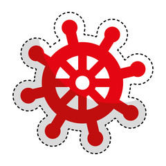 Obraz premium ship timon isolated icon vector illustration design