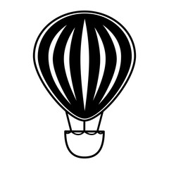 balloon air travel icon vector illustration design