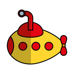submarine transport isolated icon vector illustration design