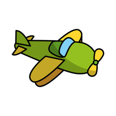 airplane flying isolated icon vector illustration design