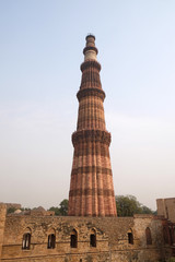 Fototapeta na wymiar Qutub Minar Tower, Delhi, India 